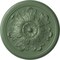 Ekena Millwork Legacy Acanthus Ceiling Medallion (Fits Canopies up to 3 1/2"), 12 3/4"OD x 7/8"P, Athenian Green CM12LEAGF - alternate 1